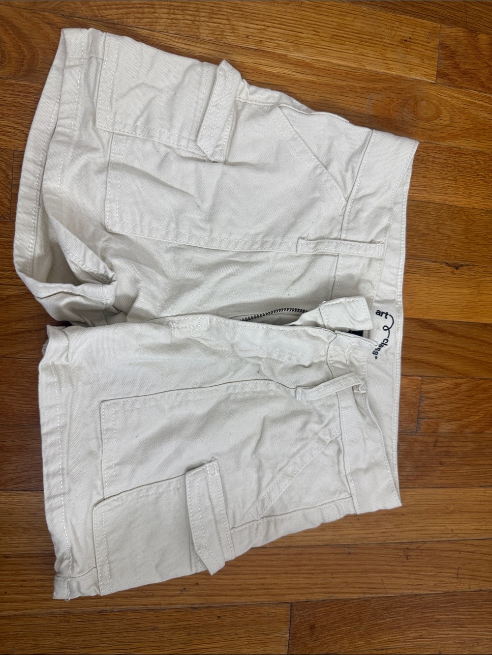 White Kid’s Cargo Shorts